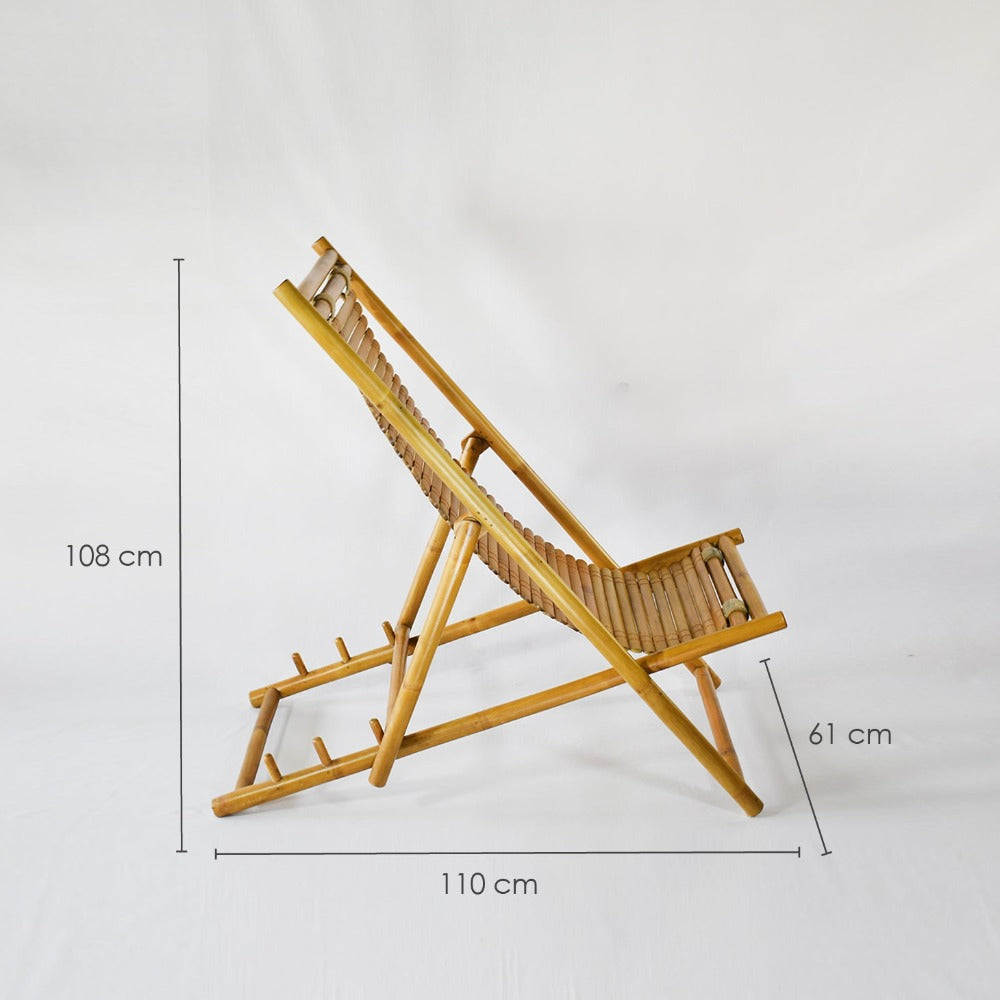 Picasso Snoozer Bamboo Reclining Chair
