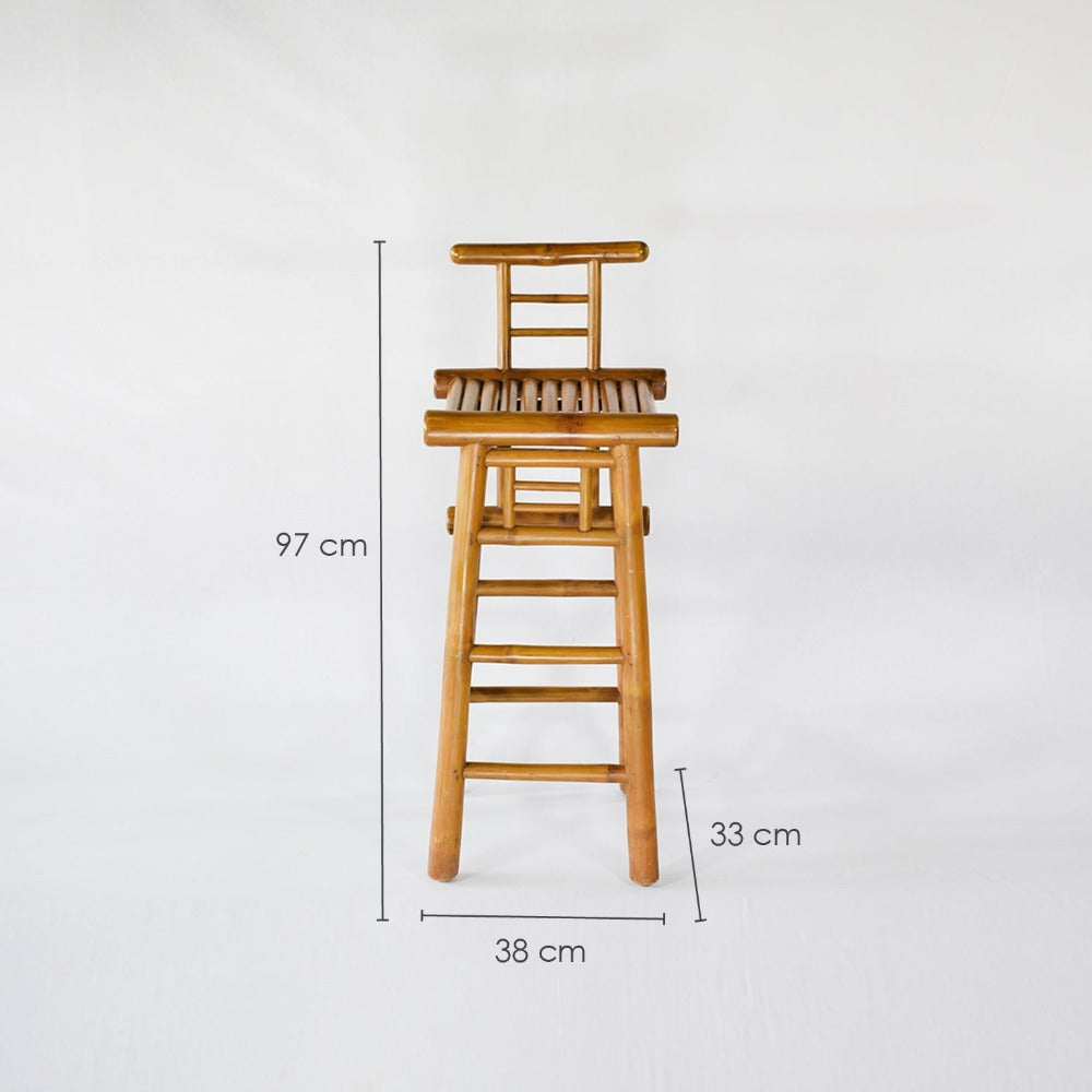 Tunnels Bamboo Bar Stool