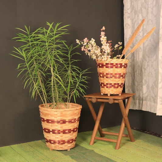 Bamboo Chain Planter - Set of 2
