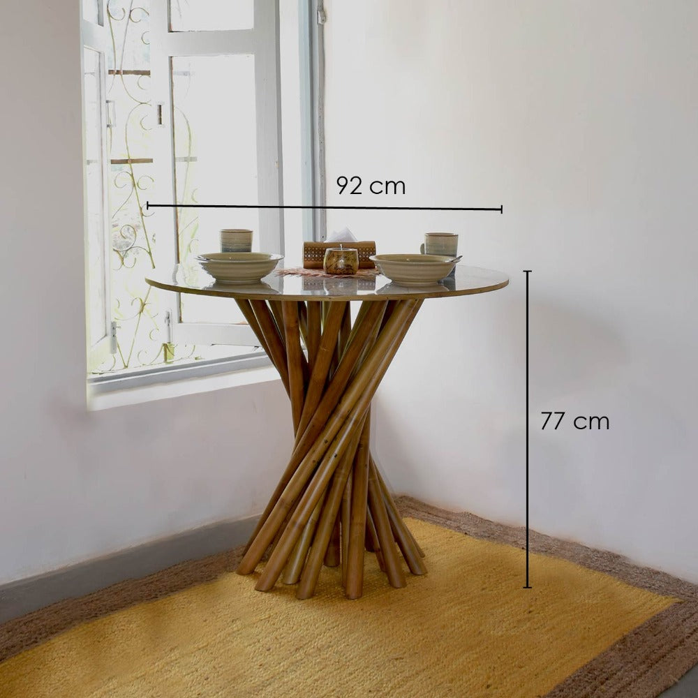 Pop-up Bamboo Round Table