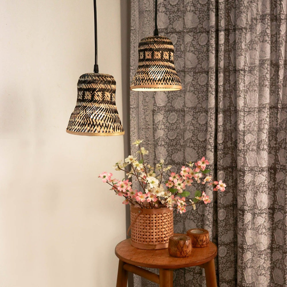 Bamboo bell lamp