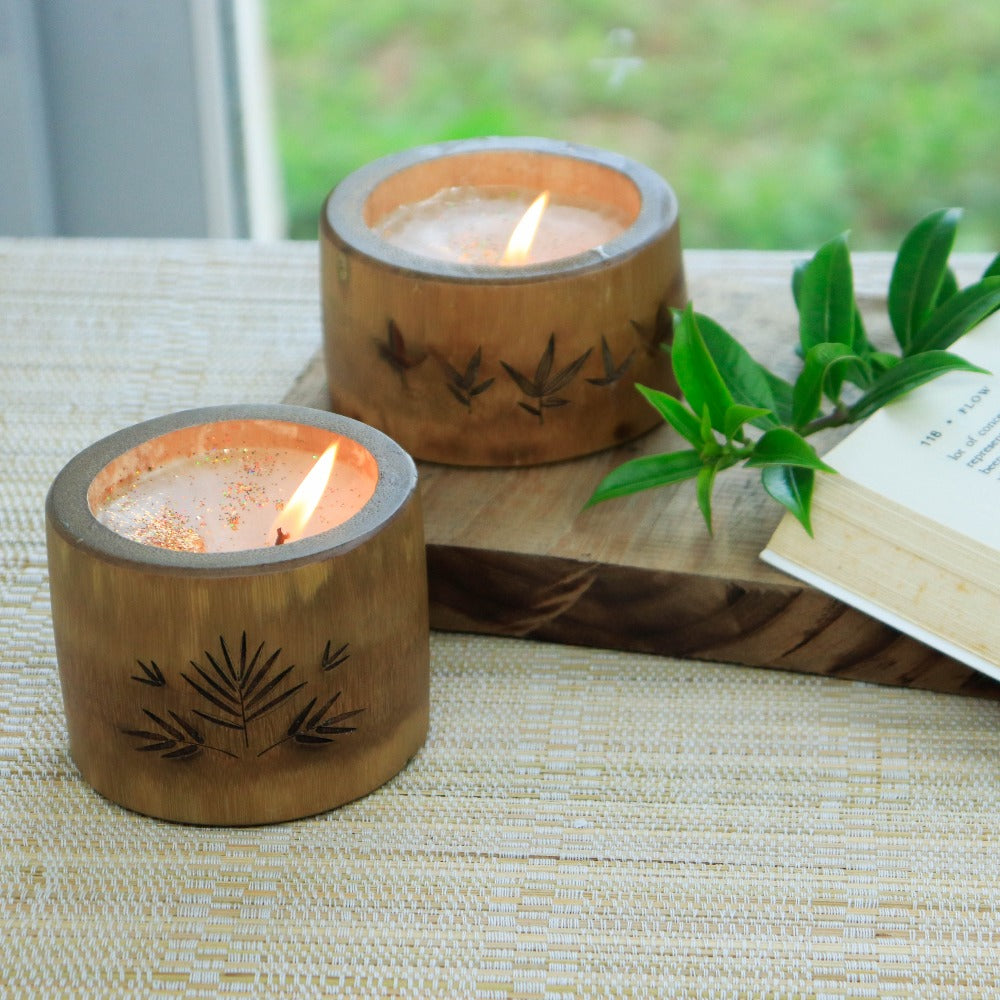Bamboo Upcycled Candles - Lavender