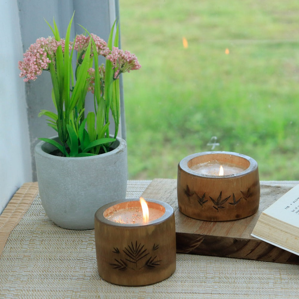 Bamboo Upcycled Candles - Lavender