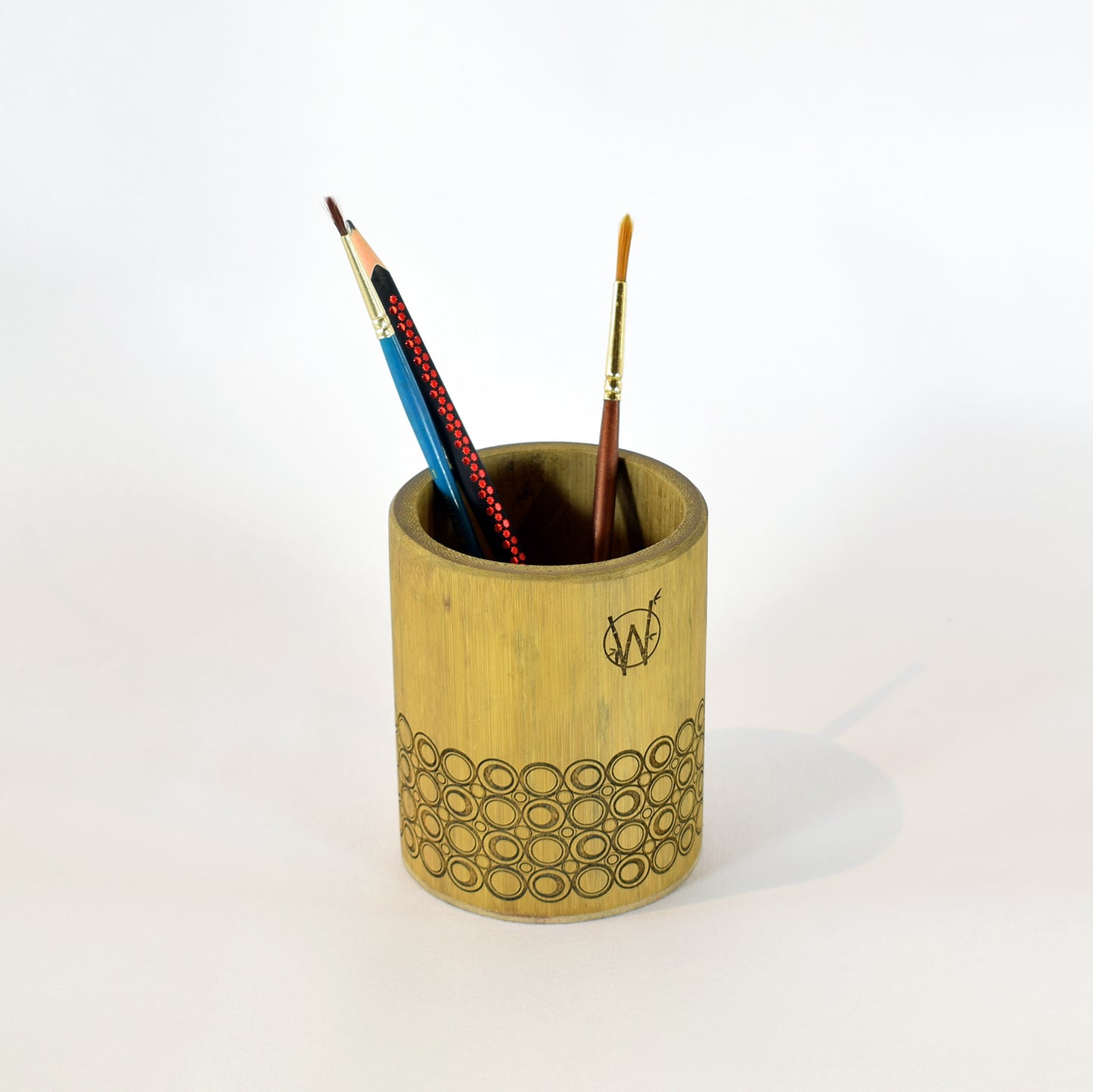 wooden pen holder