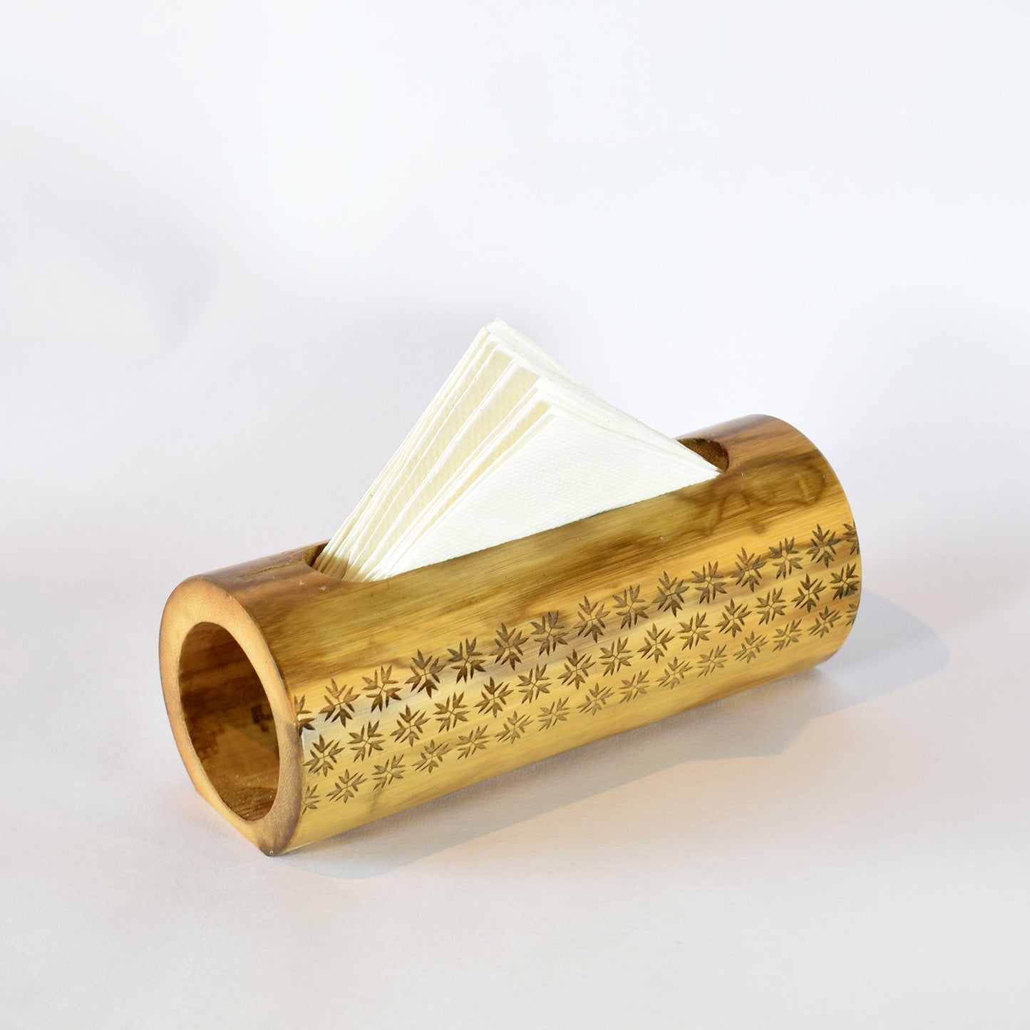 Leaves Bamboo Tissue Holder