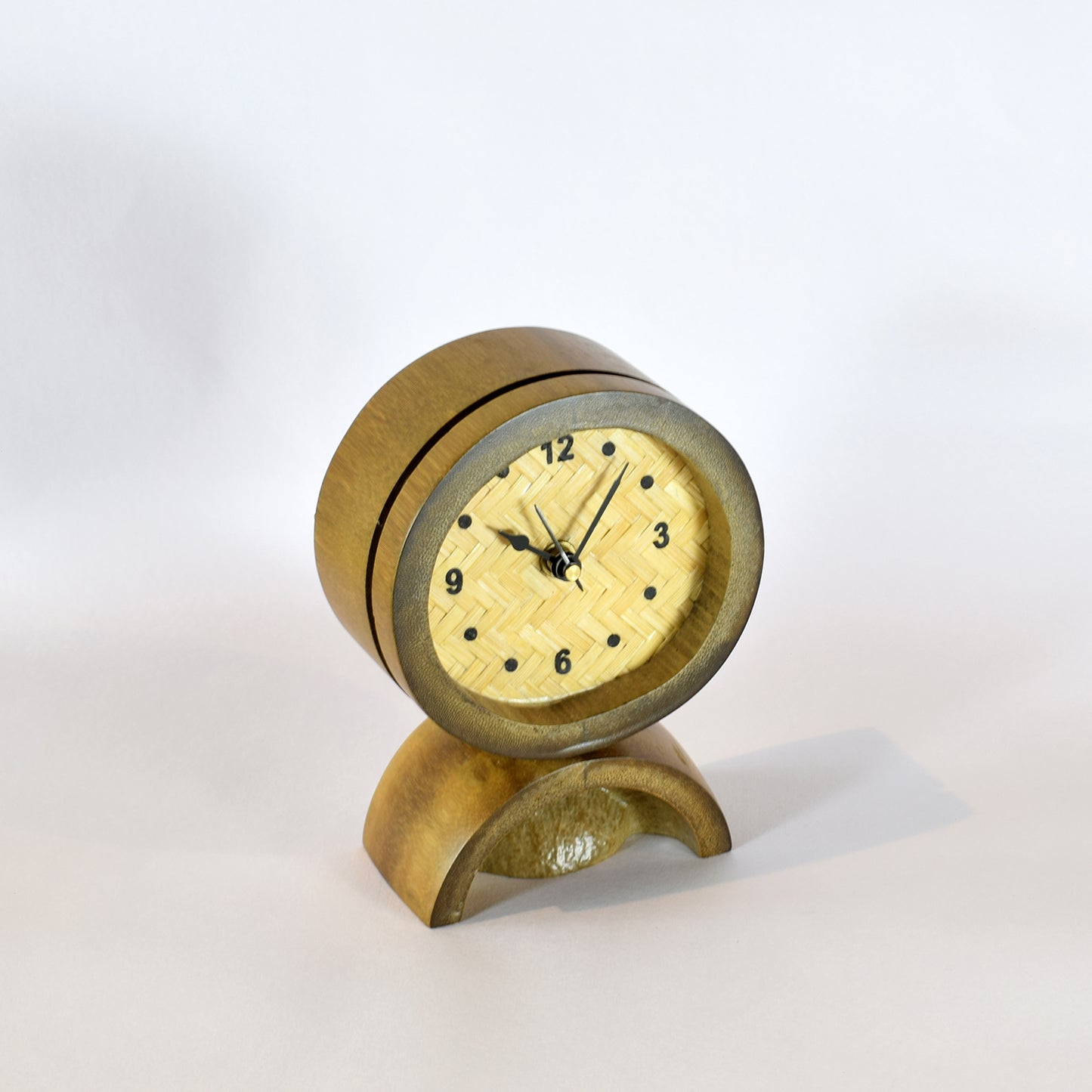 Rustic Bamboo Clock