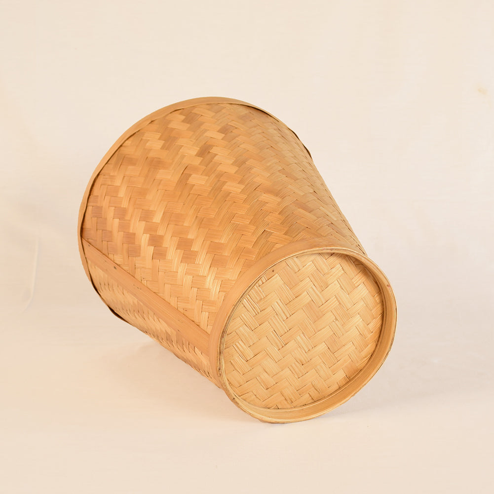 Bamboo paper bin