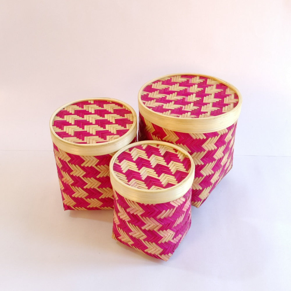 pink storage box