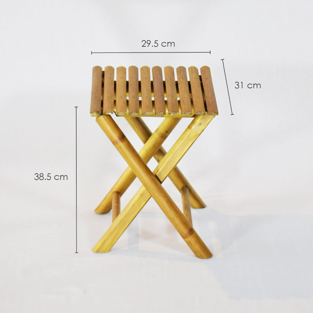 Pop-up Bamboo Folding Stool