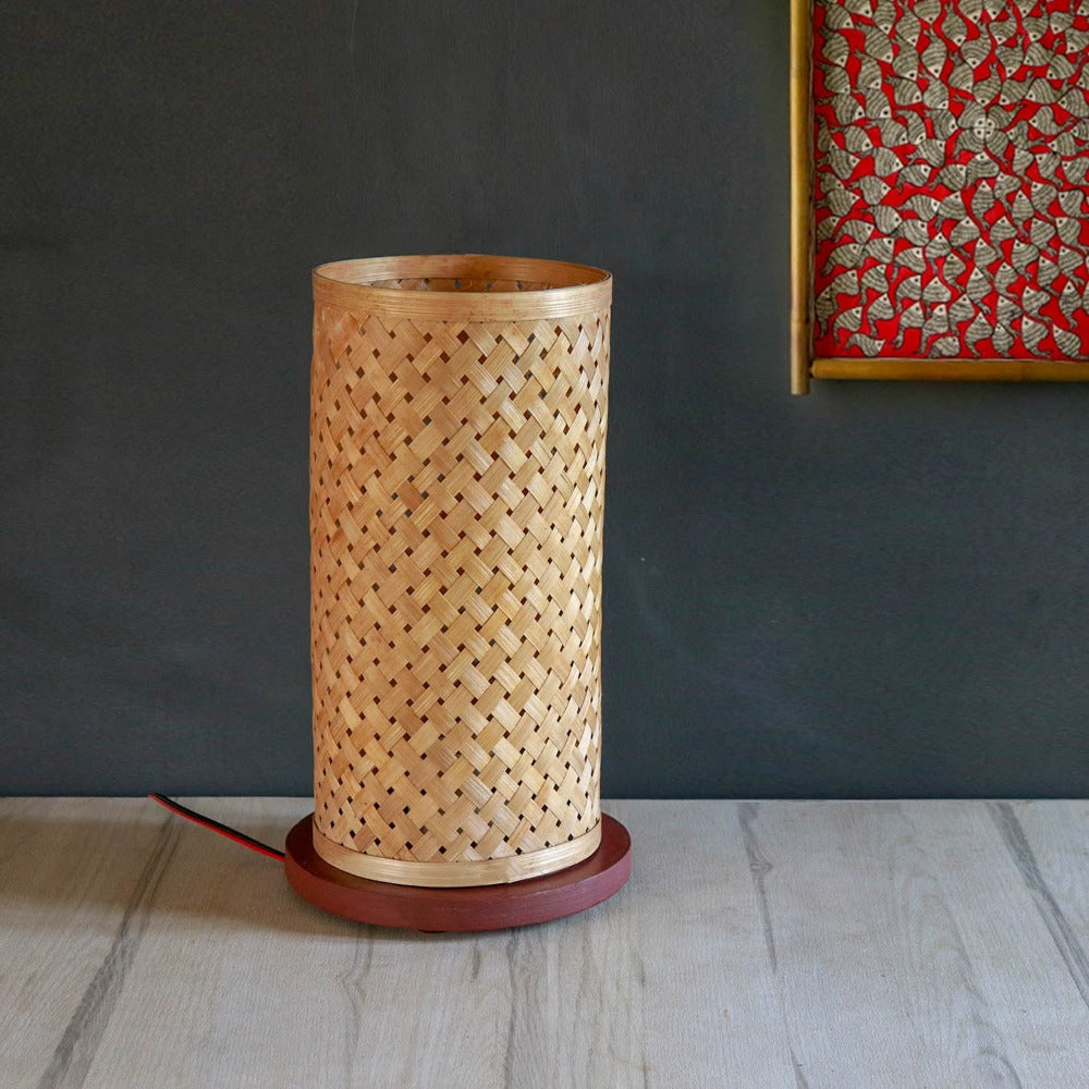 Bamboo Handmade Table Lamp With Base