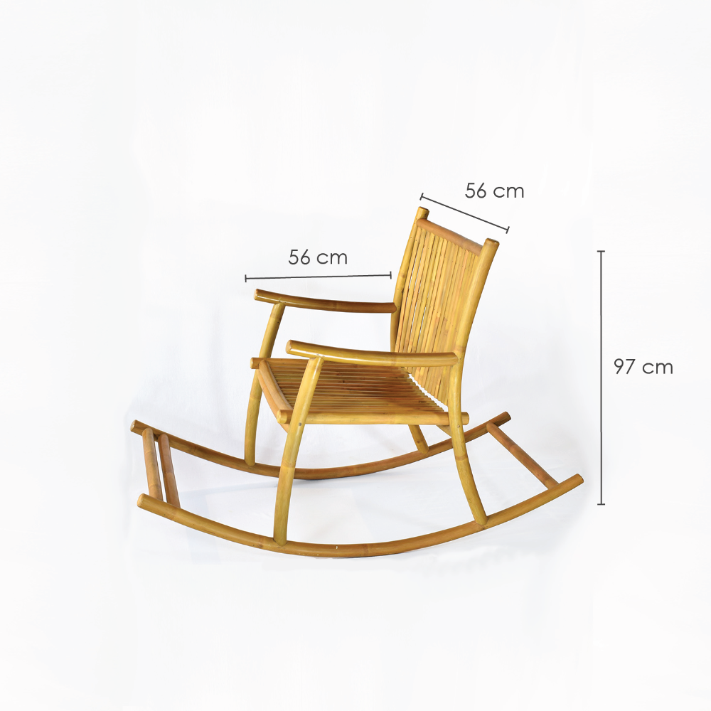 Tunnels Bamboo Rocking Chair