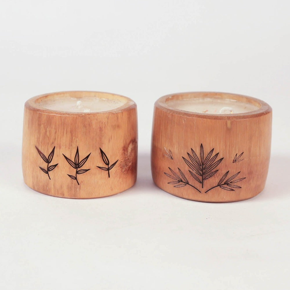 Bamboo Upcycled Candles - Lavender
