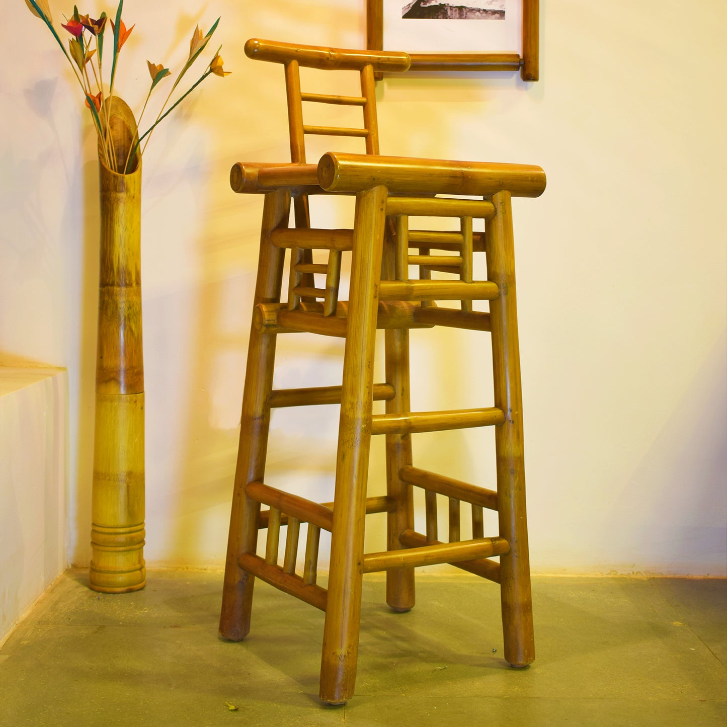 Tunnels Bamboo Bar Stool