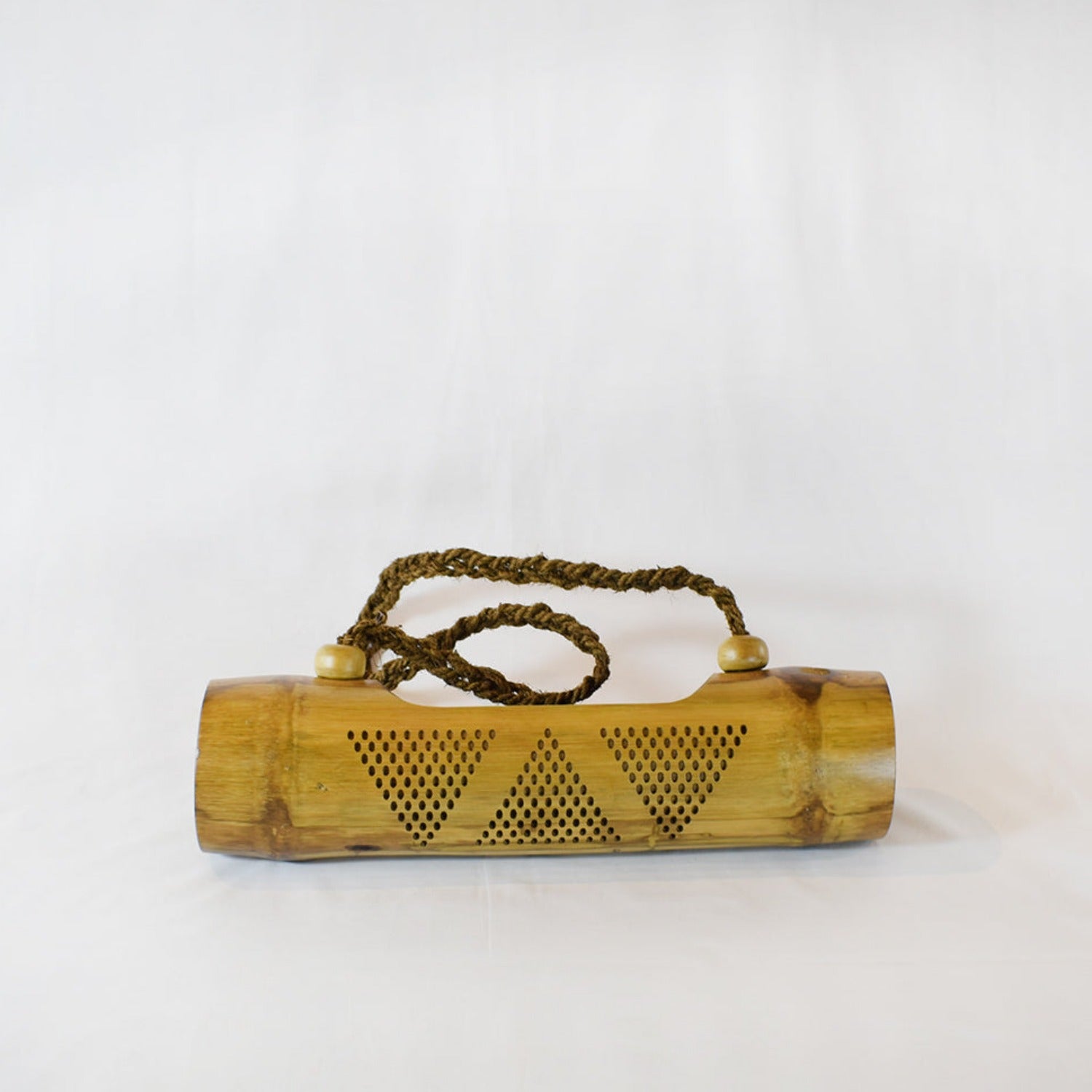 Bamboo planter with rope