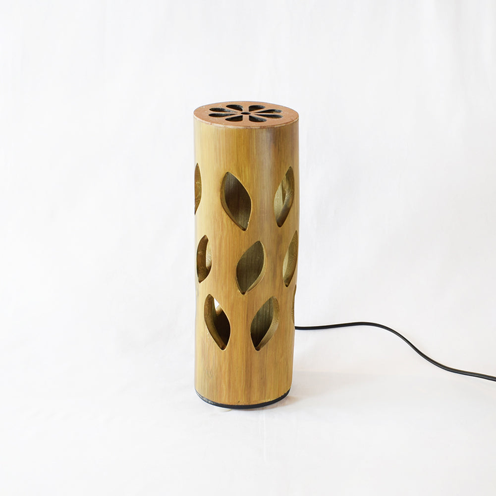 Leaf pattern bamboo lamp online buy