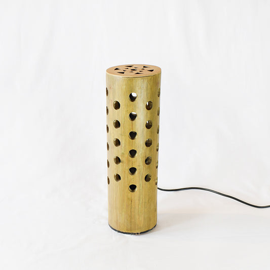 Polka pattern bamboo lamp online