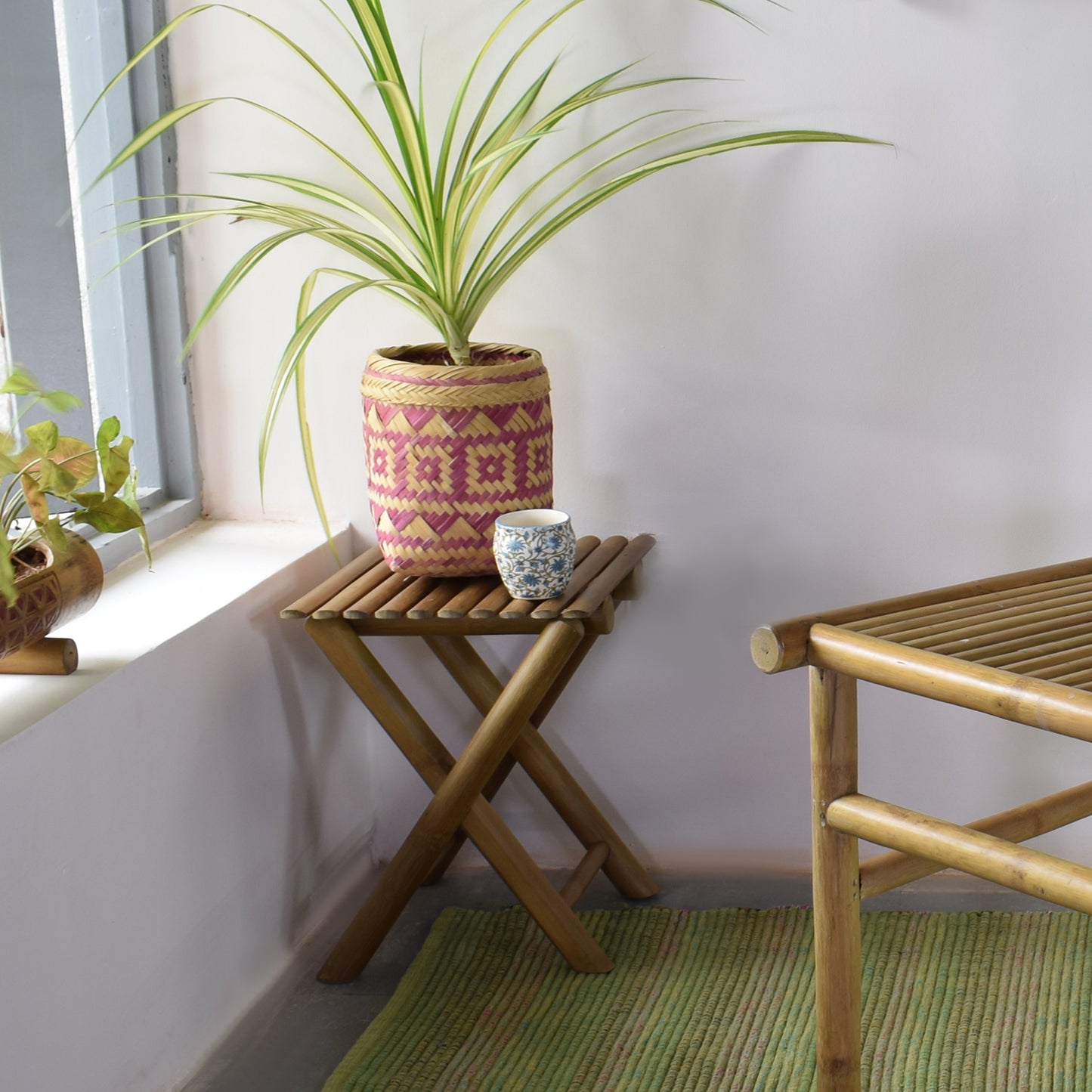 Pop-up Bamboo Folding Stool