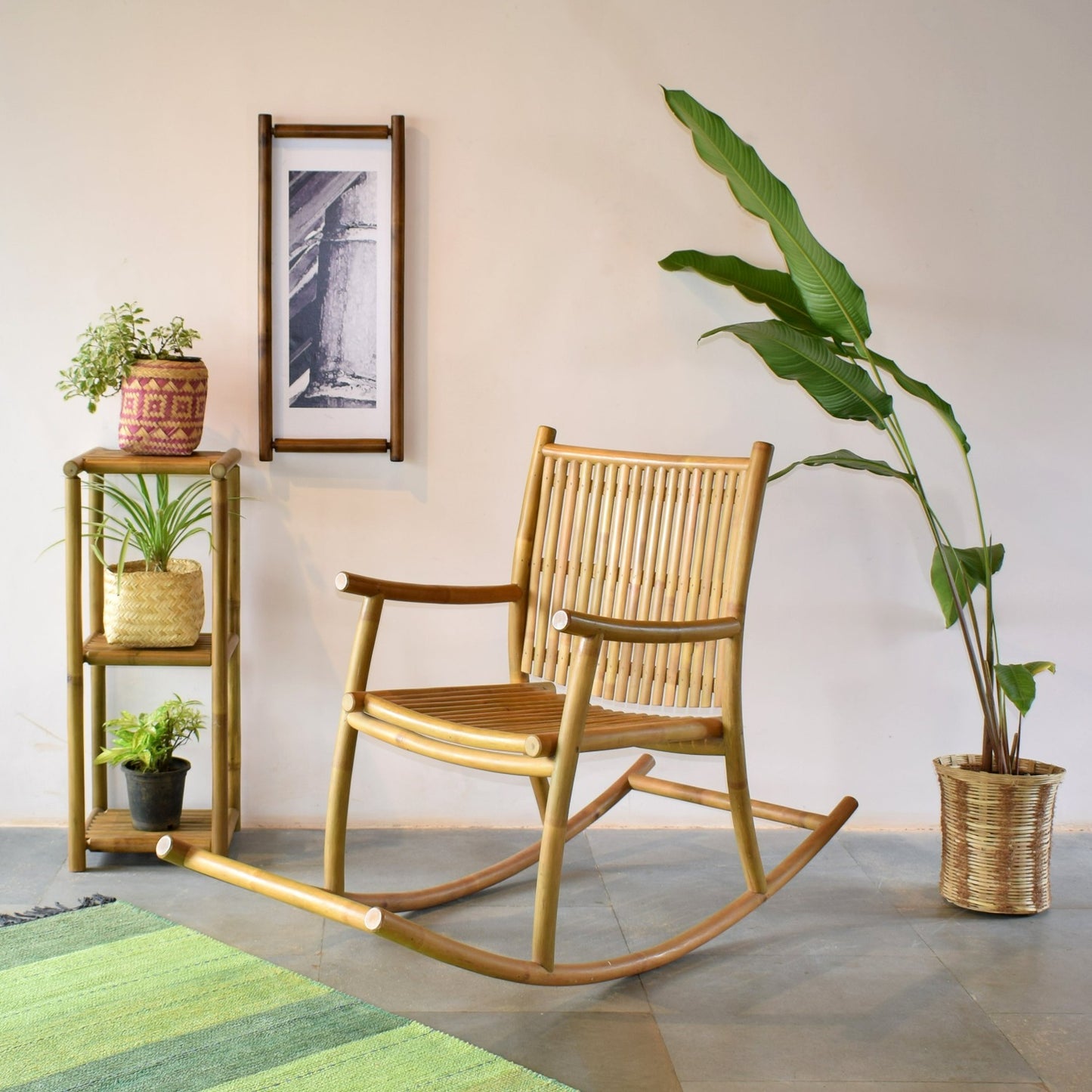 Tunnels Bamboo Rocking Chair