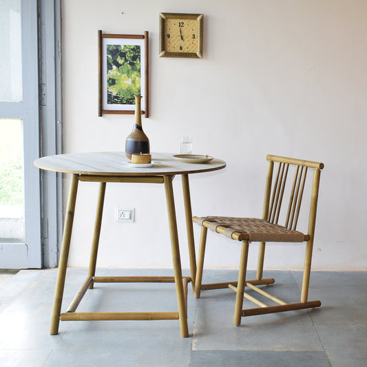 Upright Bamboo Round Table